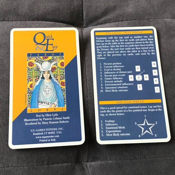 Quick & Easy Tarot 2002 Great Beginner Deck - Picture 2 of 9